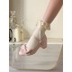 Pure Tea For Dream Angel Love Knot Medium Heel Shoes(Pre-Order/8 Colours/Full Payment Without Shipping)